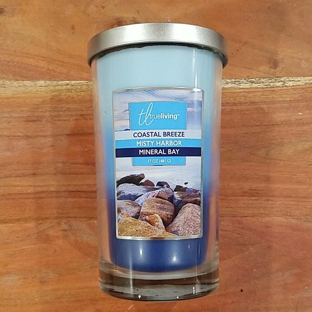 💰 3-tone Ocean Blue Candle